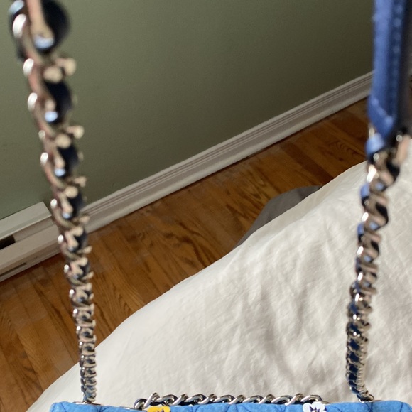 Kate Spade Flowers on Blue Fabric Bag - Picture 4 of 8